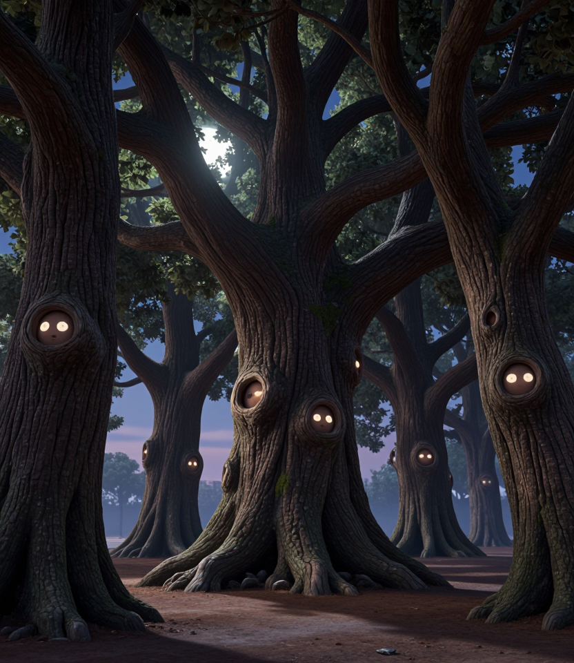 눈을 뜨는 나무들