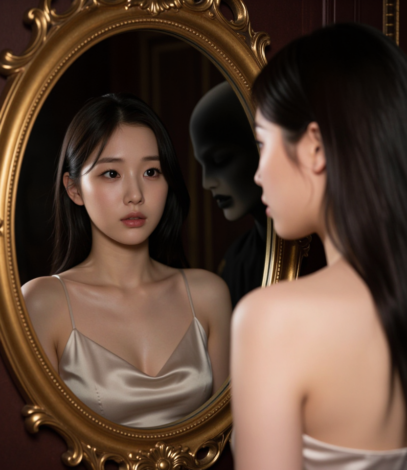 거울 속의 낯선 얼굴